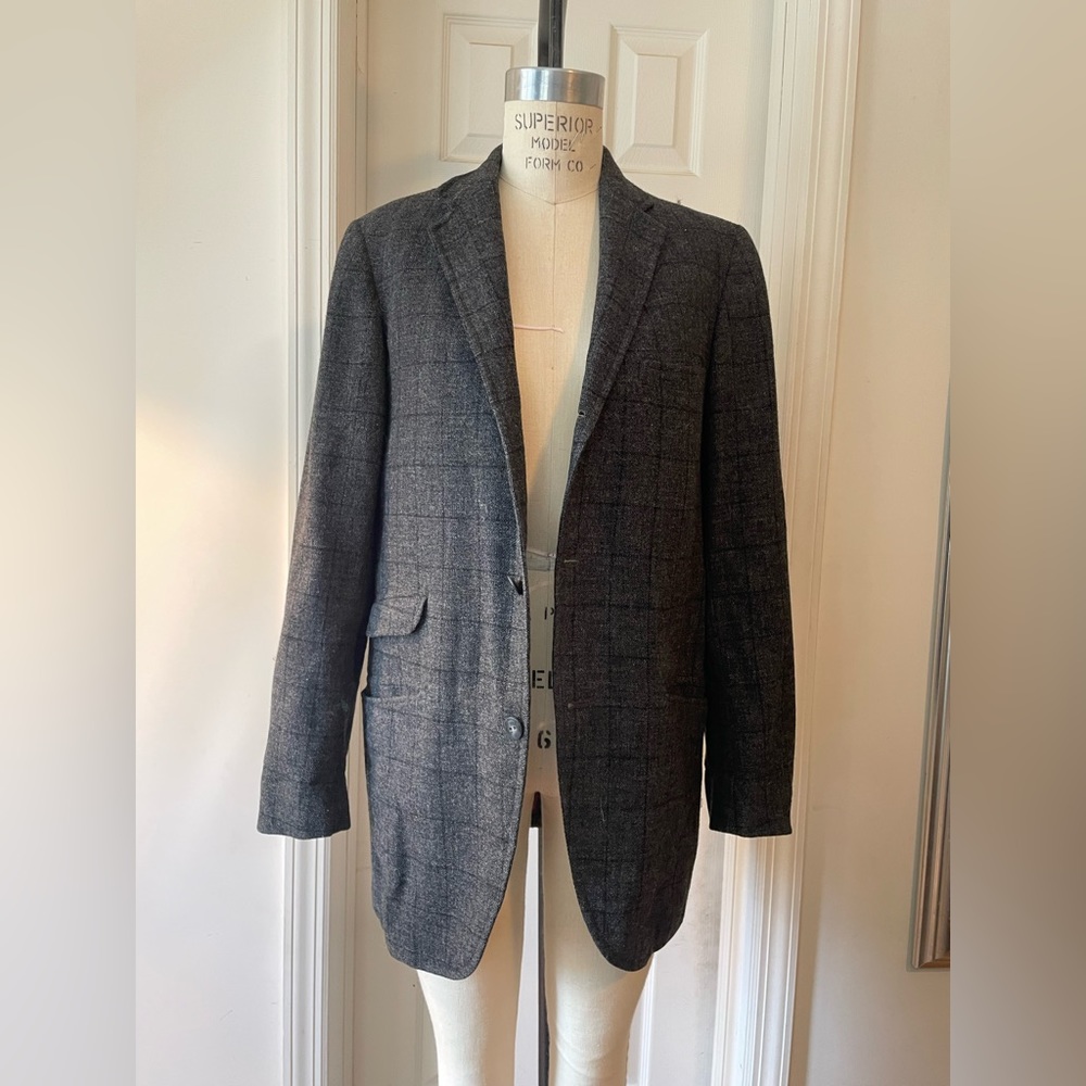 Vintage wild plaid blazer